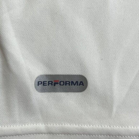 Fila Performa Mens White Crew T-Shirt XL Made in USA - Picture 5 of 12
